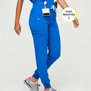 Figs Highwaisted Zamora Scrub Pants - S, Royal blue